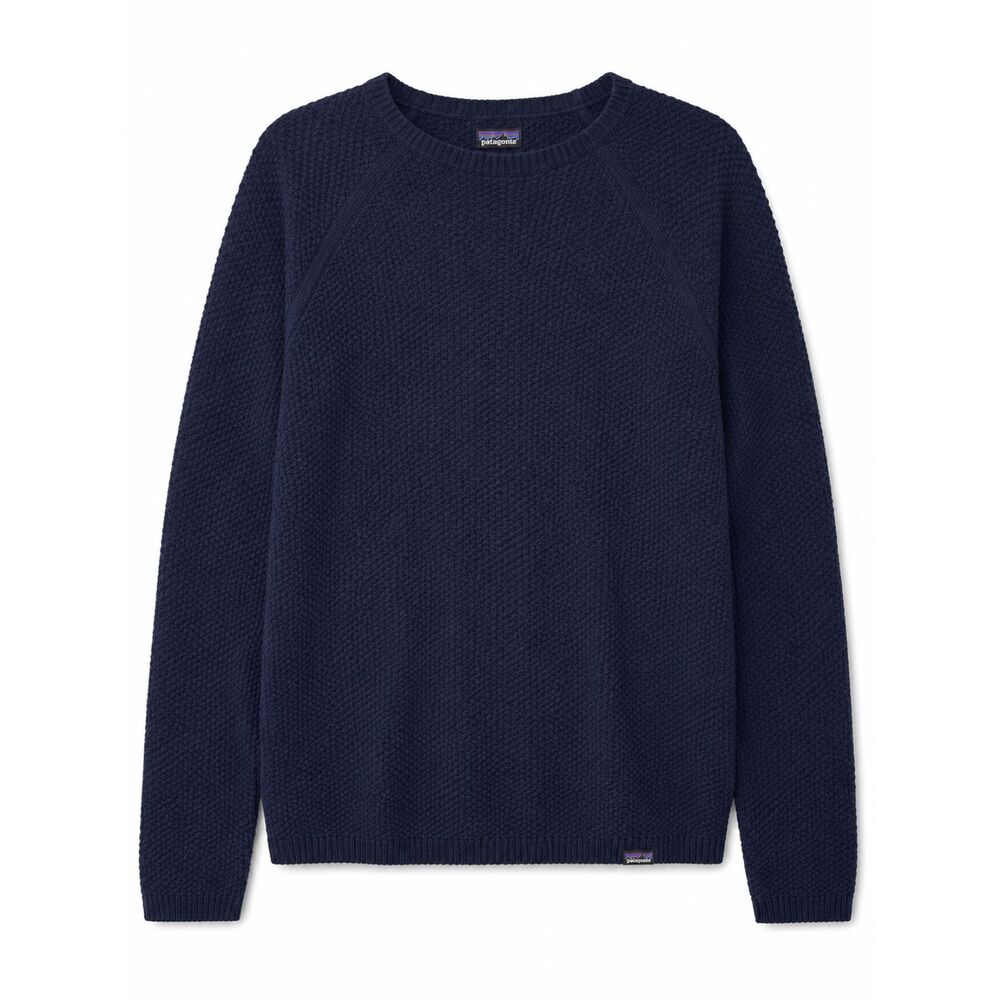 Patagonia Navy Blue Textured Knit Crewneck Sweater